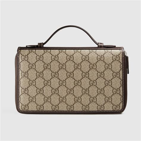 gucci gg supreme travel document case|Gucci GG medium document case with Interlocking G.